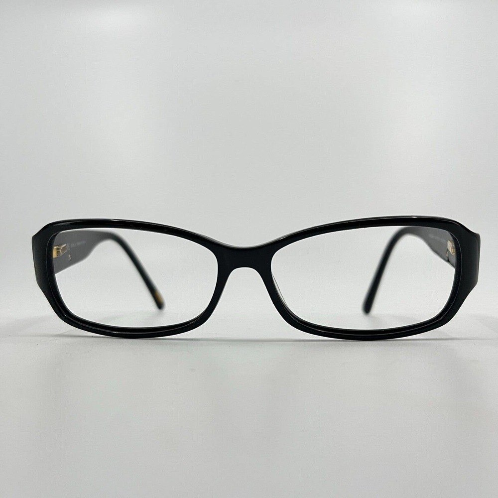 FURLA “NARCISO” Eyeglasses Frame‎ VU4736J COL.0700 55-14-135 Black/Gold H7261